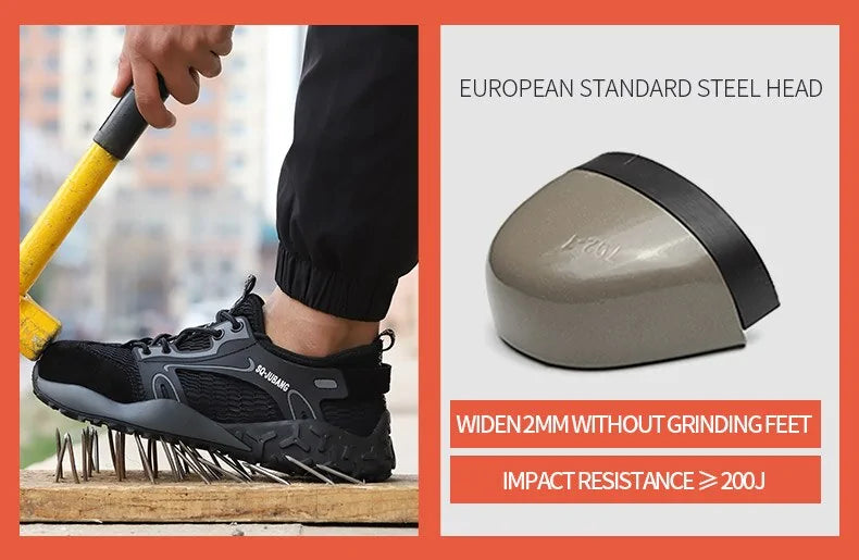 Breathable Anti-Collision Safety Shoes