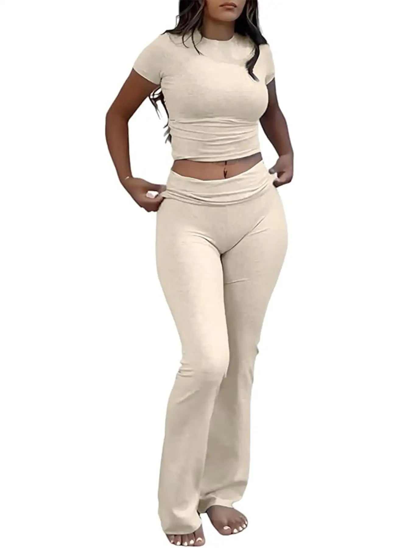 Women’s Casual Slim Fit Two-Piece Set