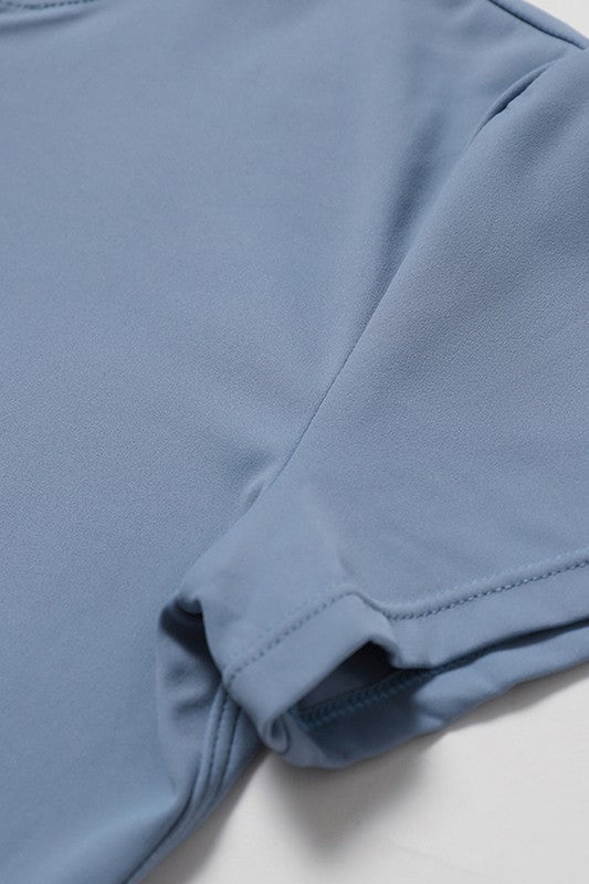 Zippered Activewear Romper – High-Performance Jumpsuit