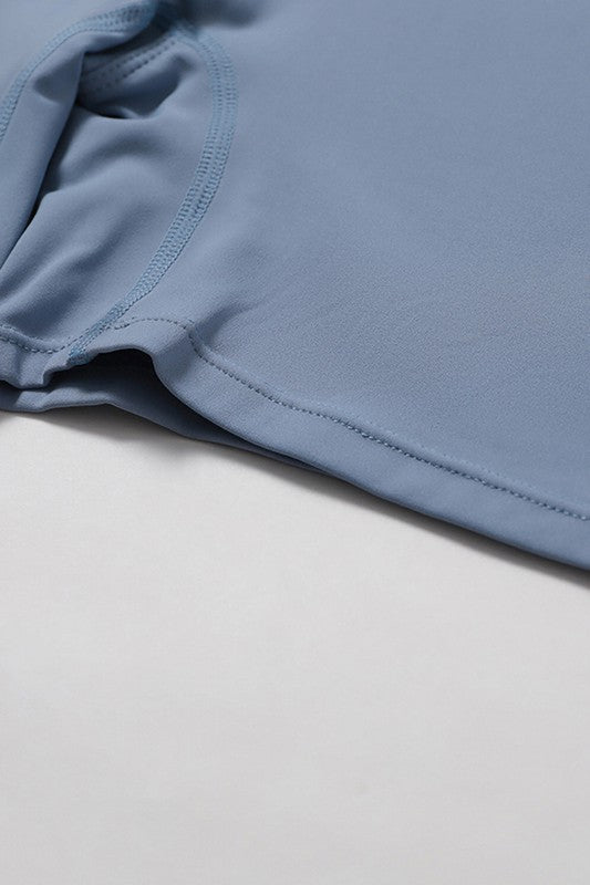 Zippered Activewear Romper – High-Performance Jumpsuit