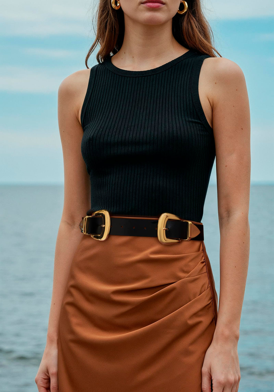 Double Buckle Western Belt – Women’s Fashion