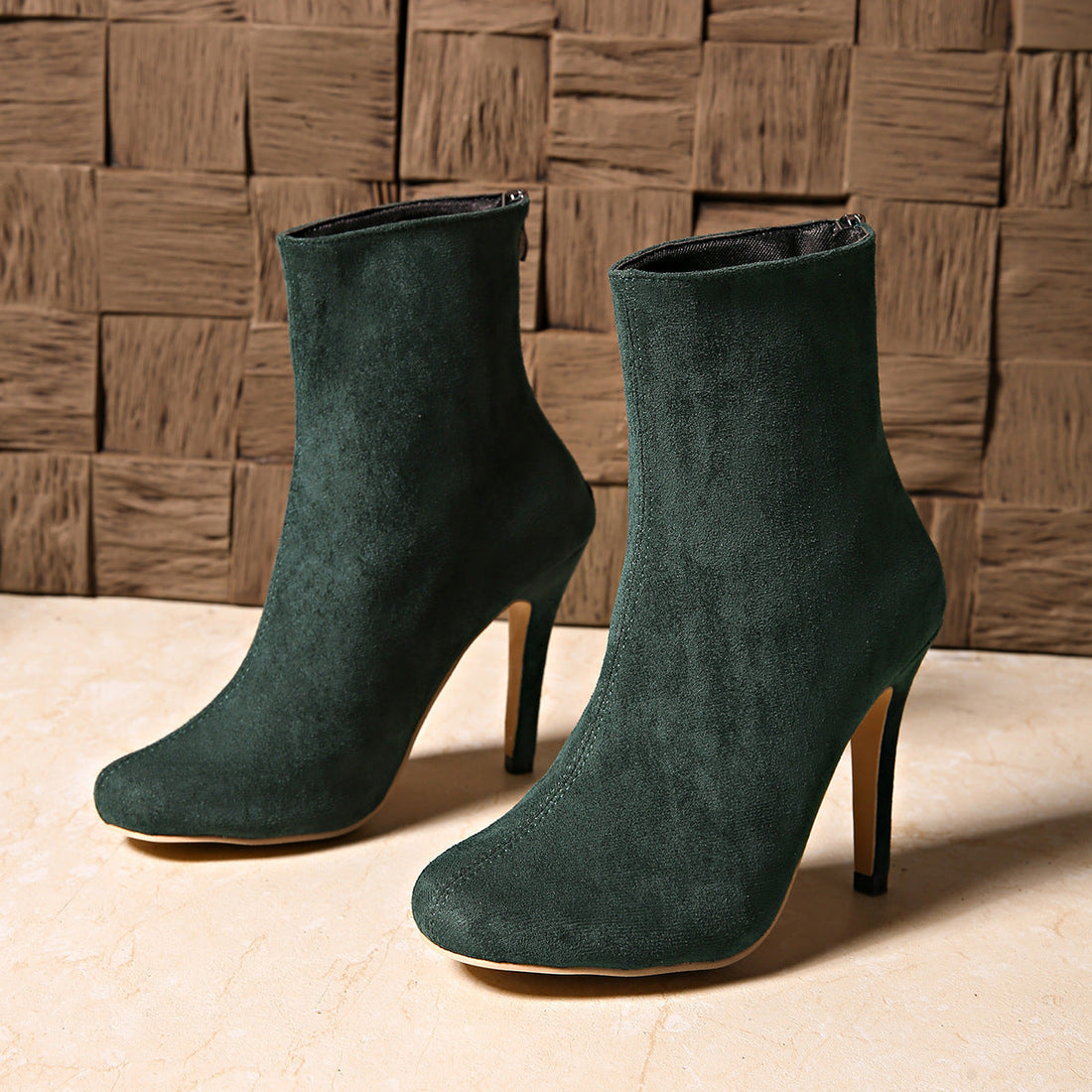 Women’s Suede High Heel Ankle Boots