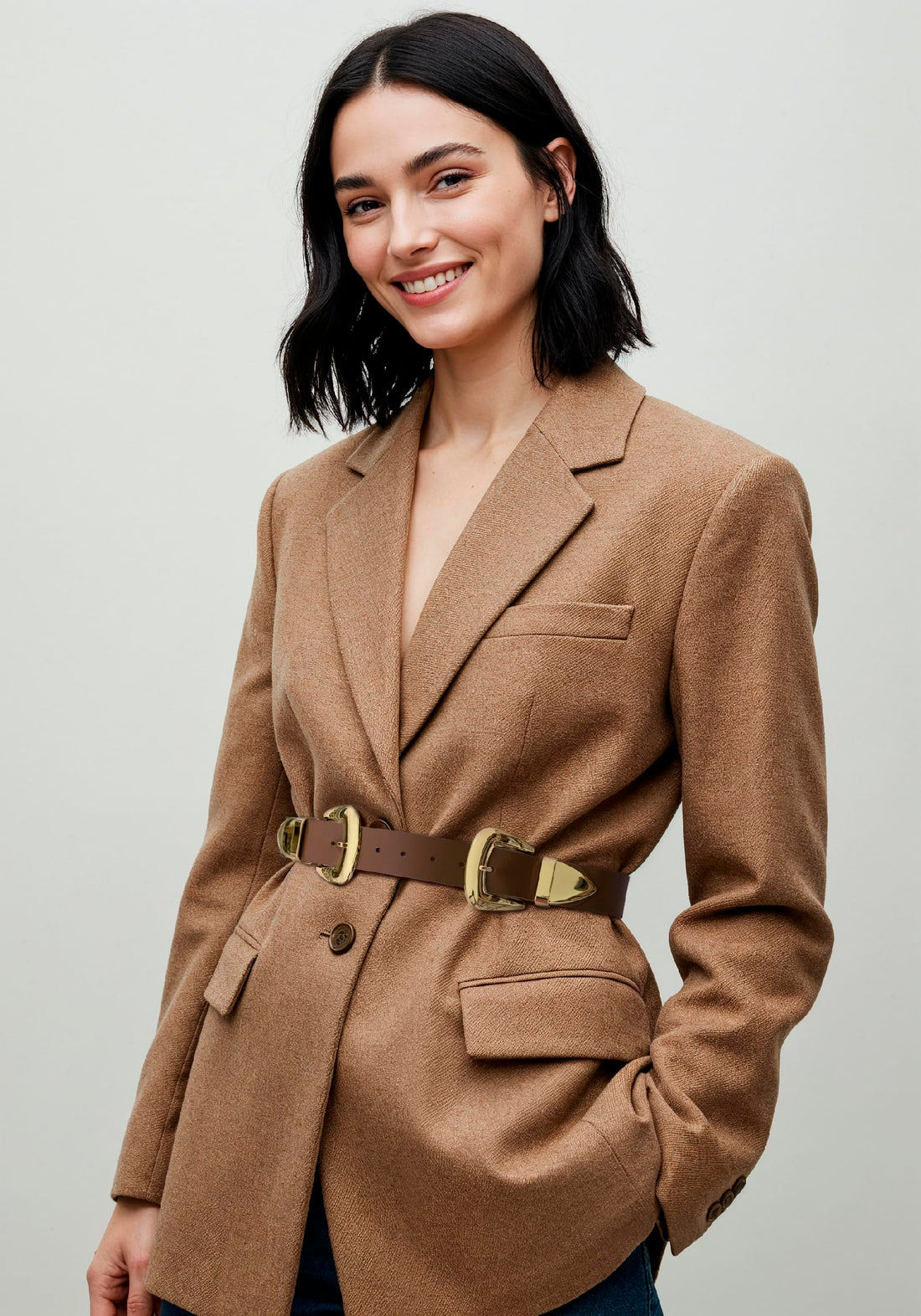 Double Buckle Western Belt – Women’s Fashion