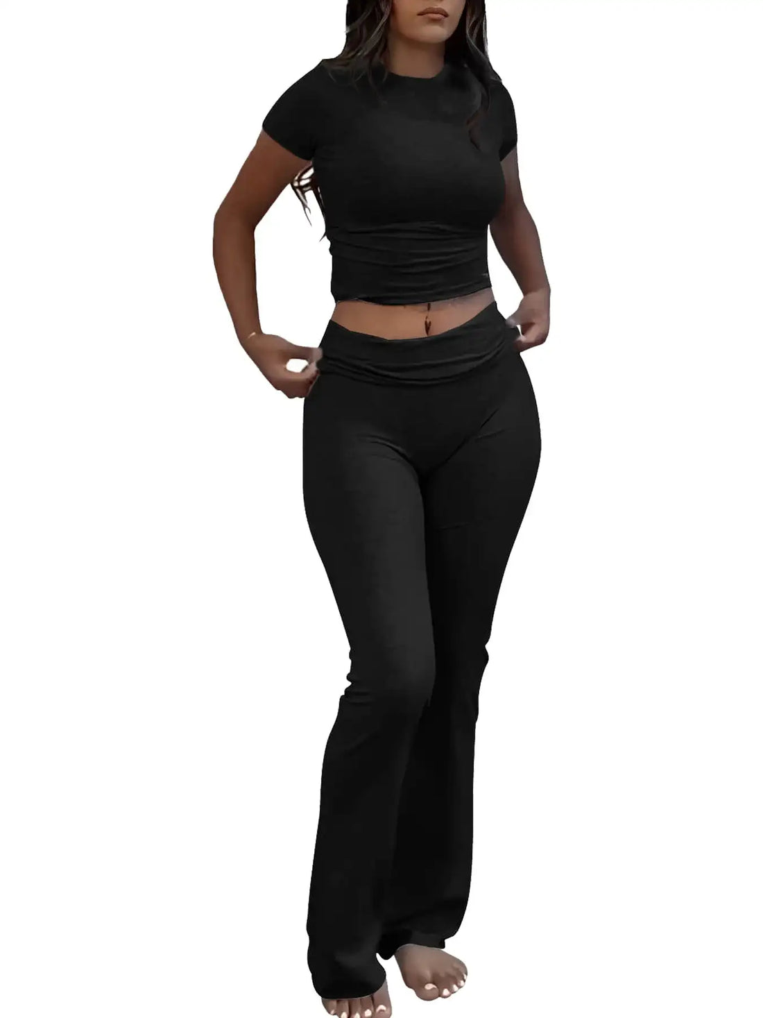 Women’s Casual Slim Fit Two-Piece Set