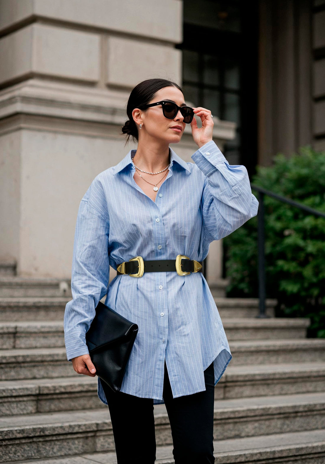 Double Buckle Western Belt – Women’s Fashion