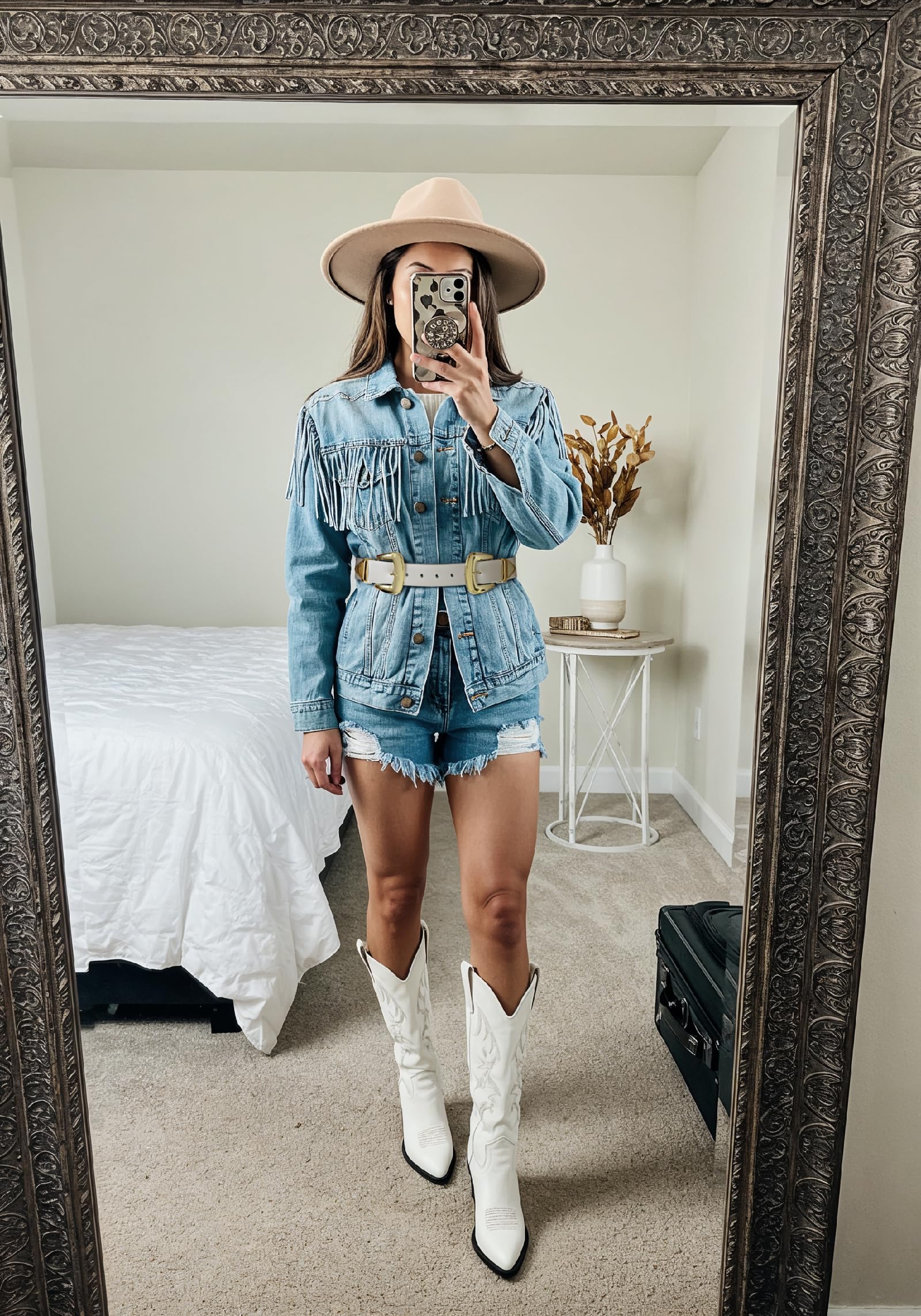 Double Buckle Western Belt – Women’s Fashion