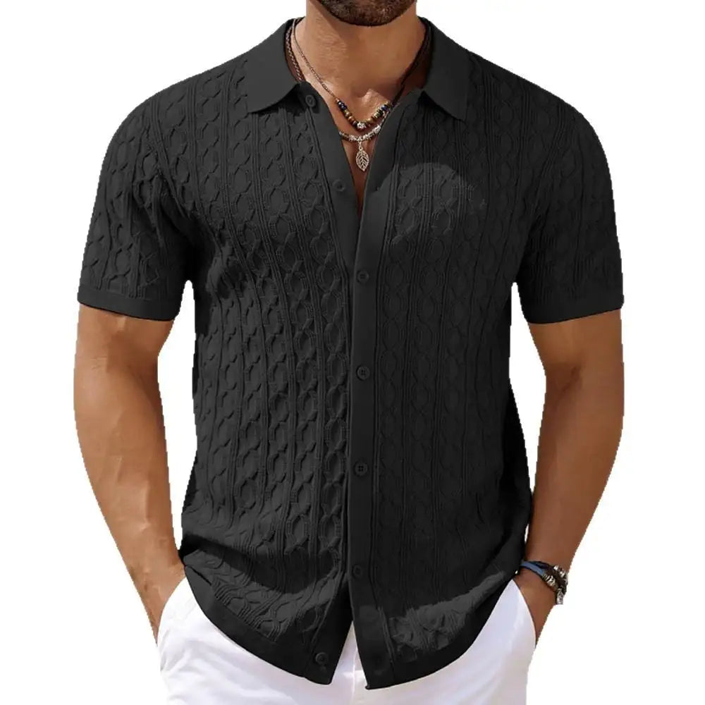 Men’s Summer Short-Sleeve Casual Shirt – Euro & US Style