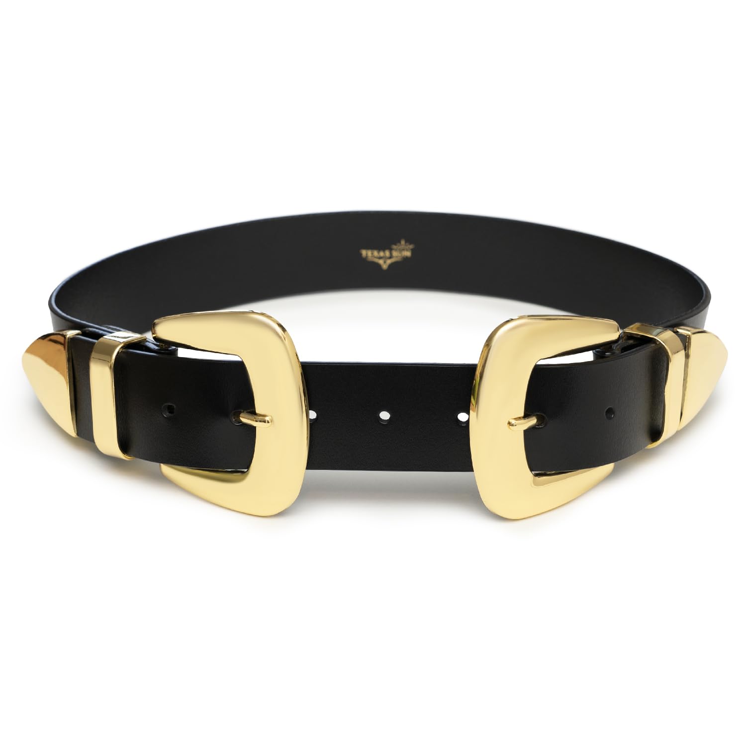 Double Buckle Western Belt – Women’s Fashion
