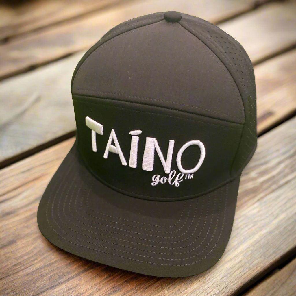 Taino Golf Hat – Black & White