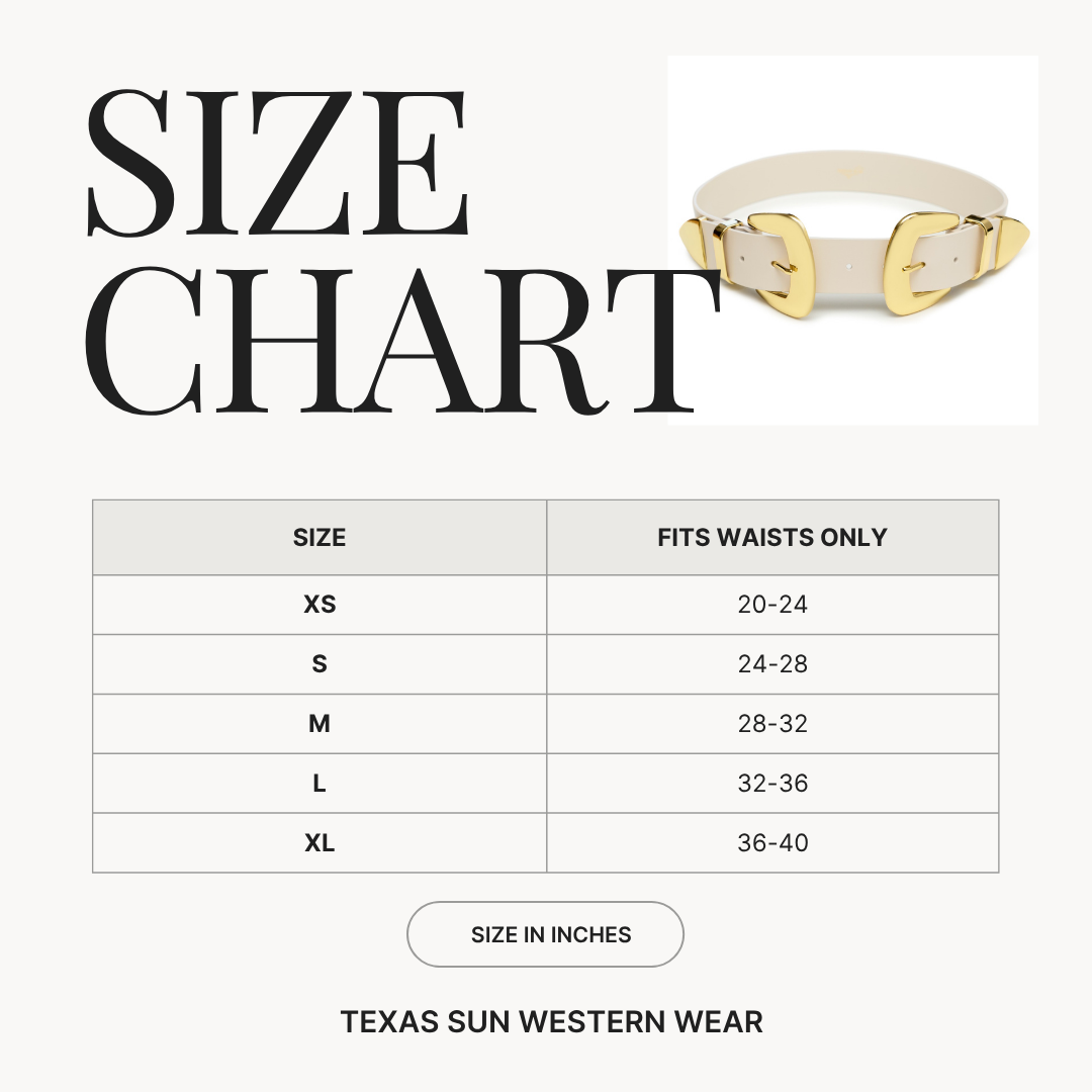 Double Buckle Western Belt – Women’s Fashion