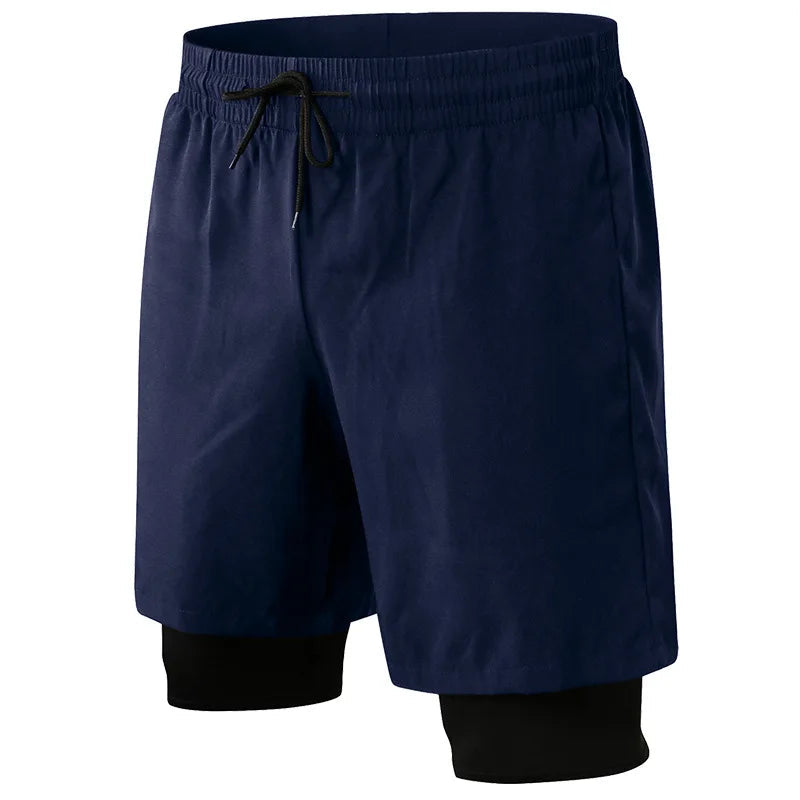 Men’s 4-Way Stretch Black Sports Shorts