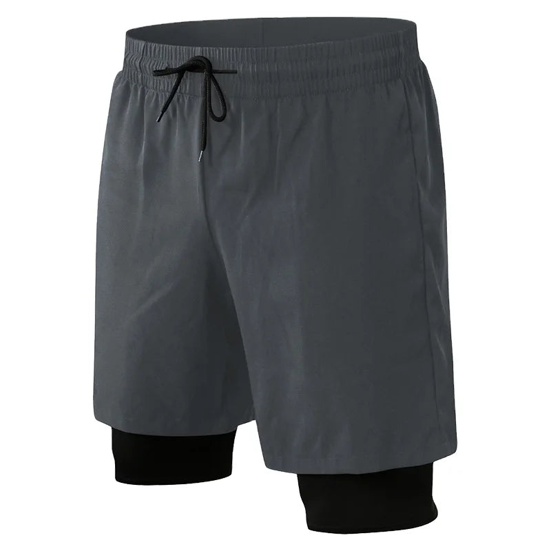 Men’s 4-Way Stretch Black Sports Shorts