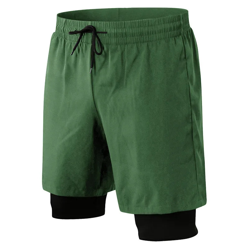 Men’s 4-Way Stretch Black Sports Shorts