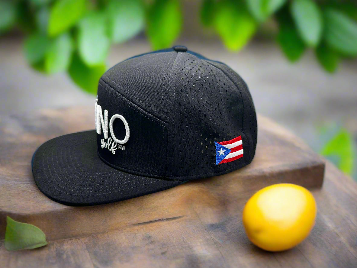 Taino Golf Hat – Black & White