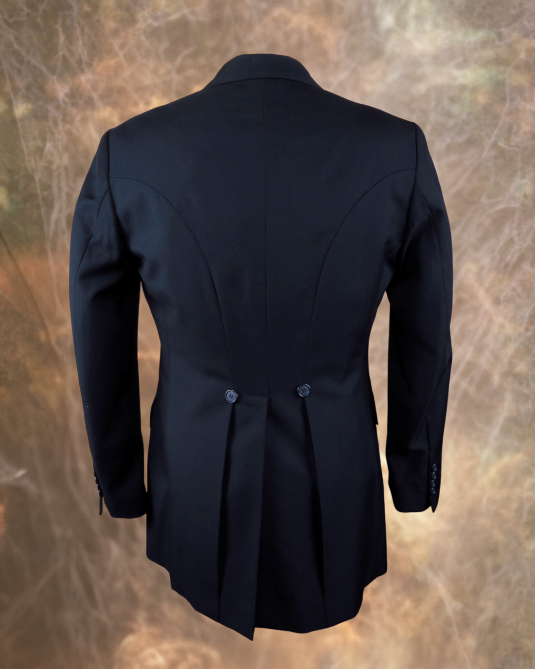 Men’s Black Gabardine Wool Town Coat – Western Blazer