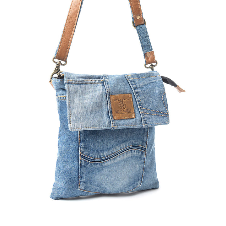 Myra Jaycee’s Upcycled Denim Crossbody Bag