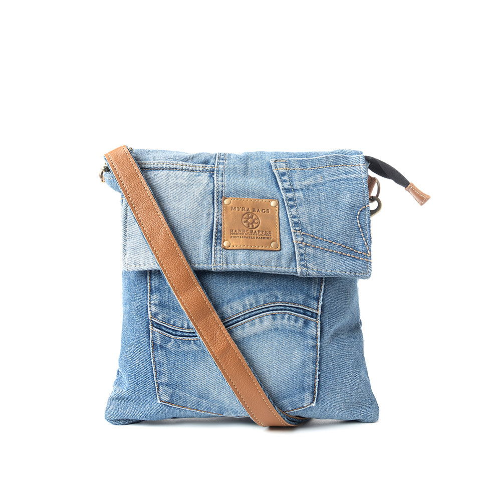 Myra Jaycee’s Upcycled Denim Crossbody Bag