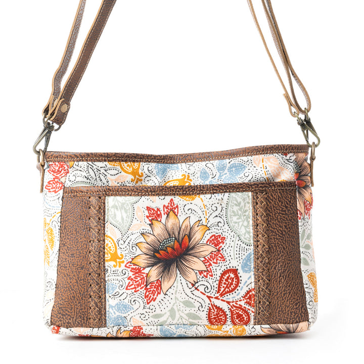 Myra MesaTrail Dahlia Floral Canvas Sling Bag