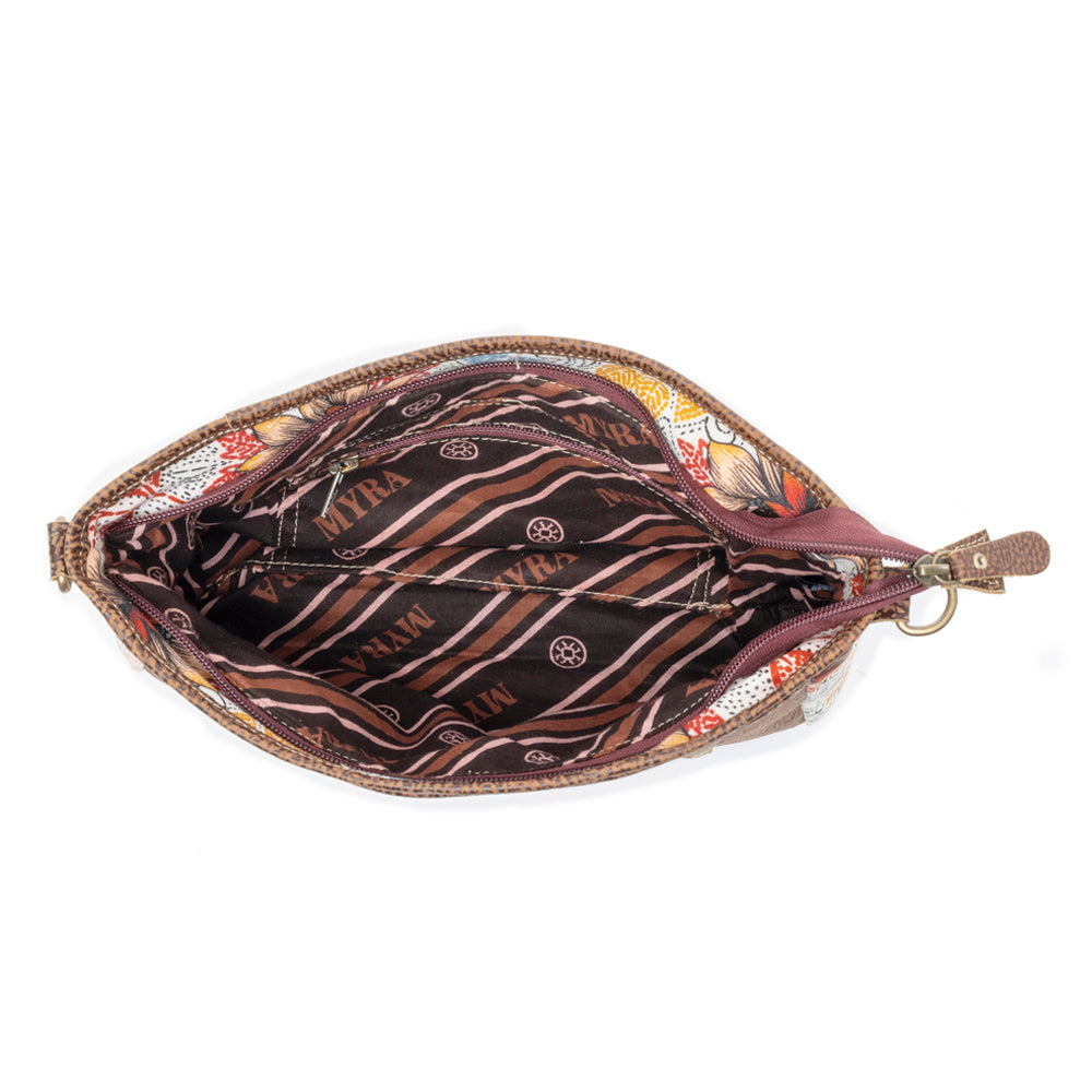 Myra MesaTrail Dahlia Floral Canvas Sling Bag