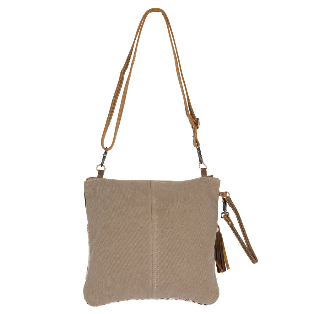 Myra Contentent Aztec Canvas Sling Bag