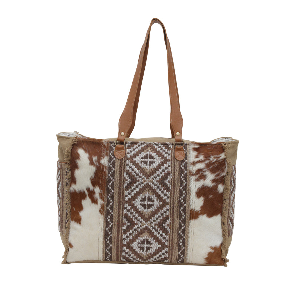 Myra Elisa Leather Weekender Bag