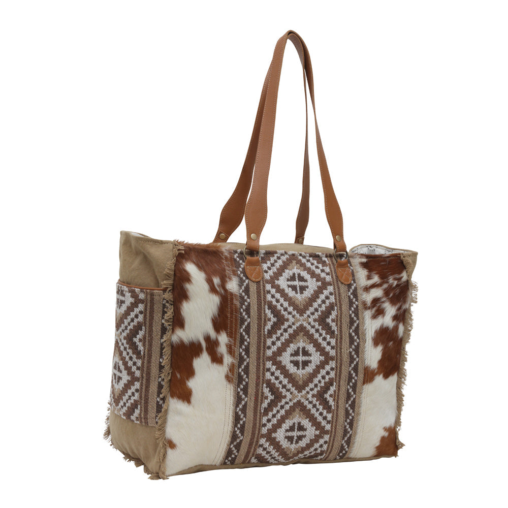 Myra Elisa Leather Weekender Bag