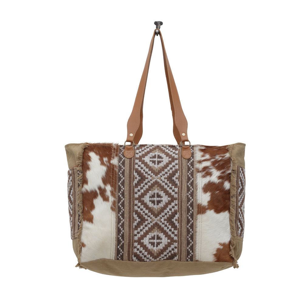 Myra Elisa Leather Weekender Bag