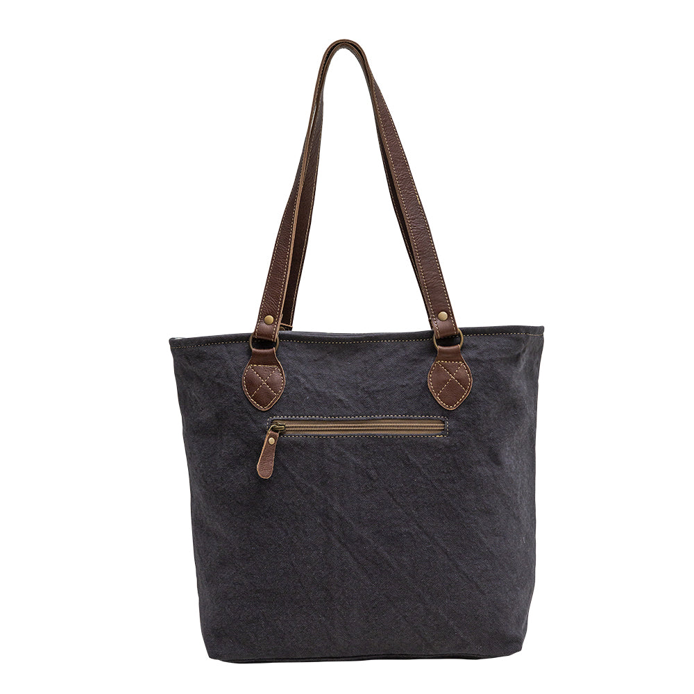 Myra Polos Aztec Canvas Tote – Tribal Print