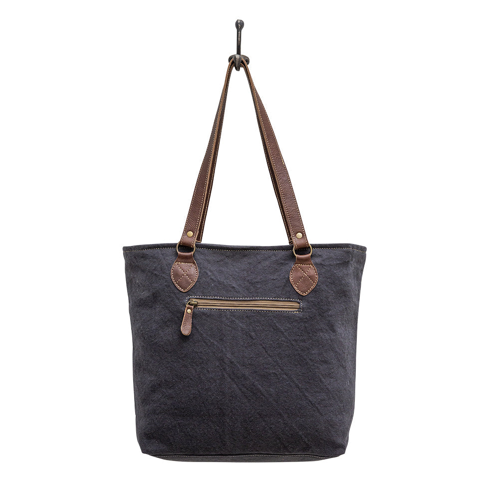 Myra Polos Aztec Canvas Tote – Tribal Print