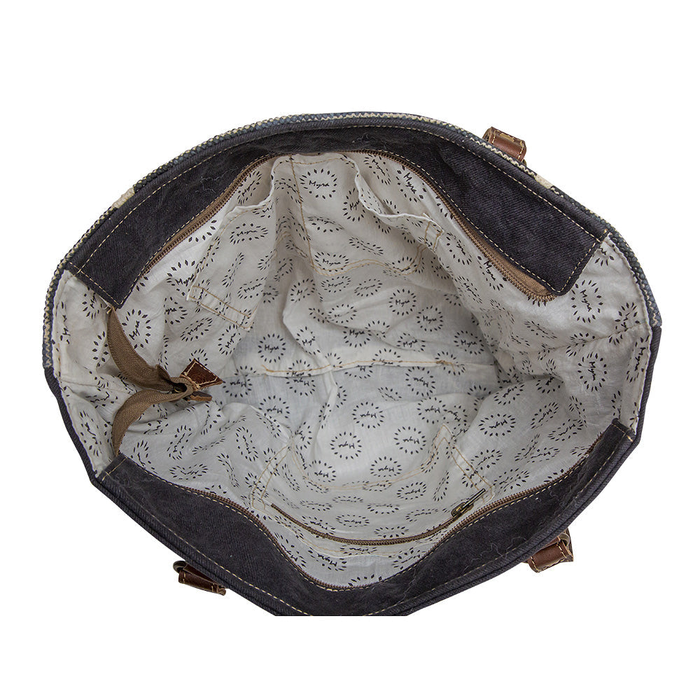Myra Polos Aztec Canvas Tote – Tribal Print