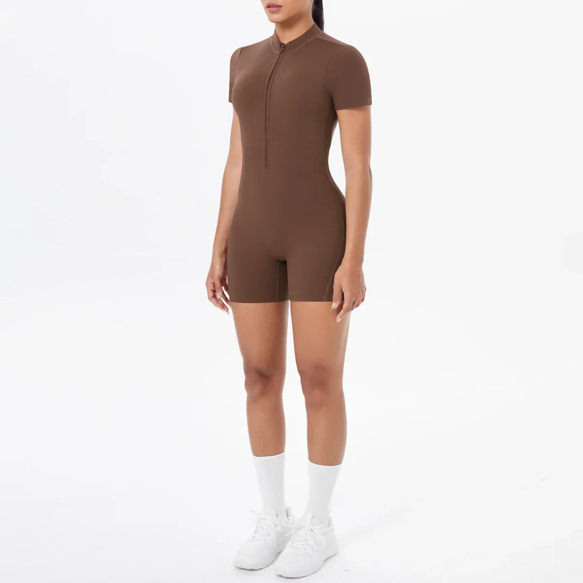 FlexiFit Backless Zip Jumpsuit – Women’s Yoga Wear