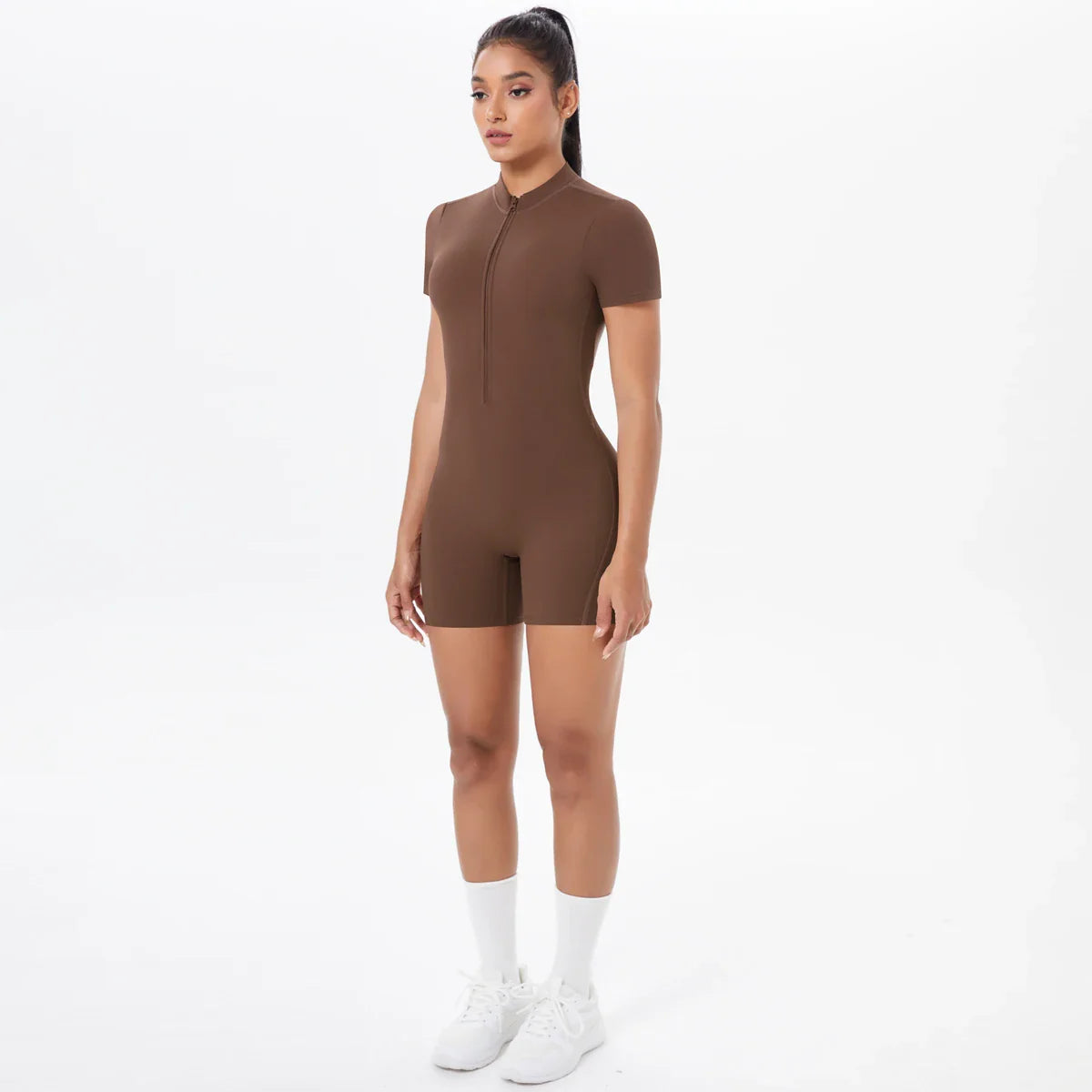 FlexiFit Backless Zip Jumpsuit – Women’s Yoga Wear