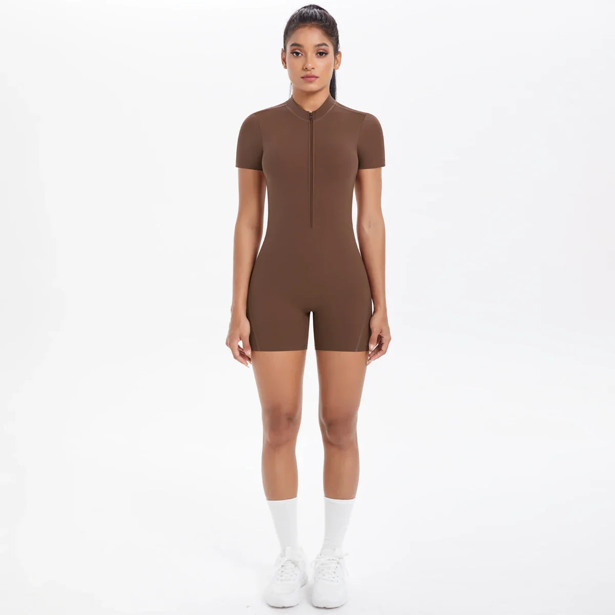 FlexiFit Backless Zip Jumpsuit – Women’s Yoga Wear