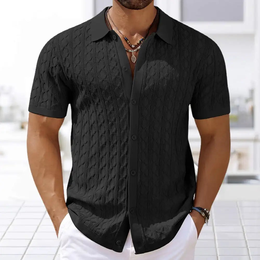 Men’s Summer Short-Sleeve Casual Shirt – Euro & US Style