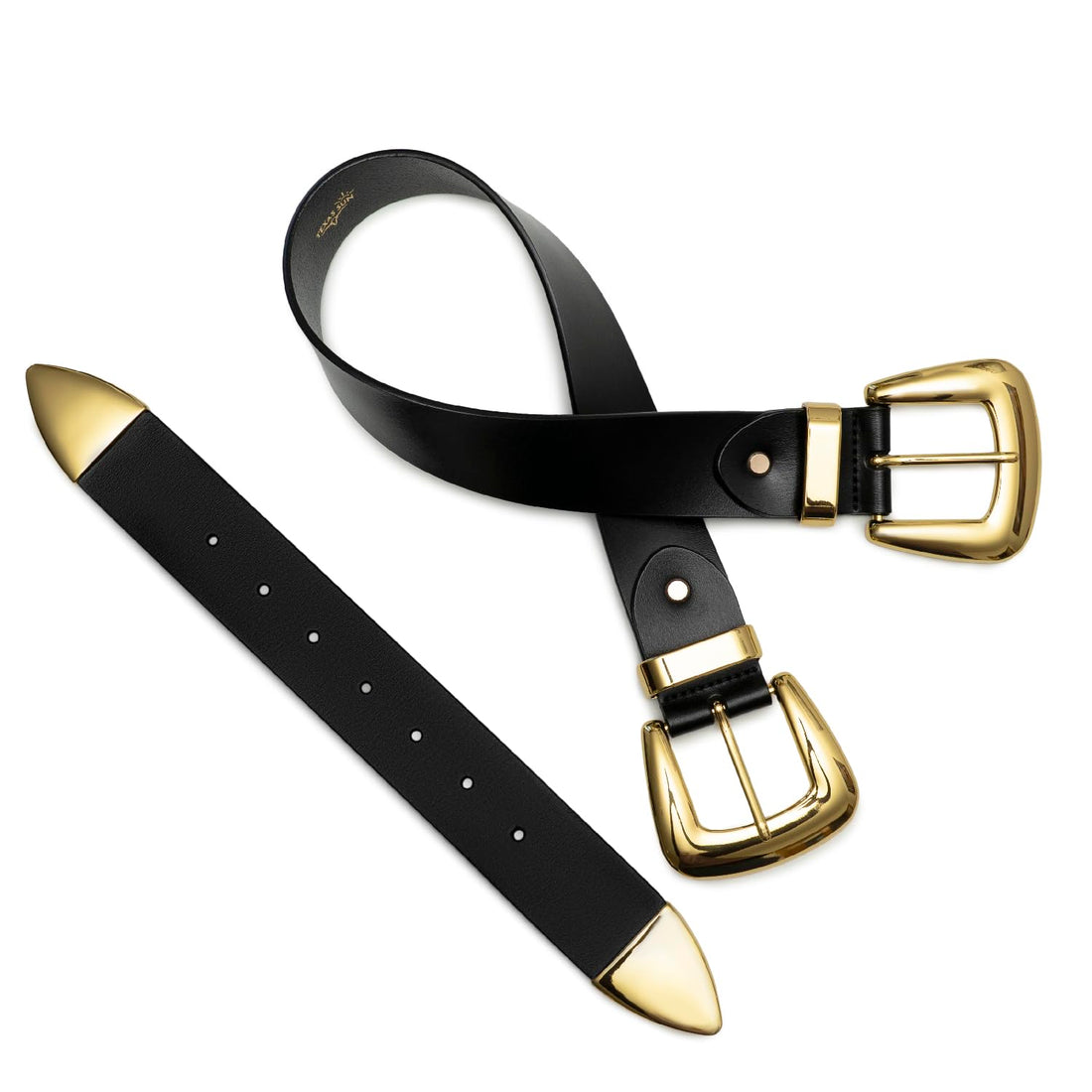 Double Buckle Western Belt – Women’s Fashion