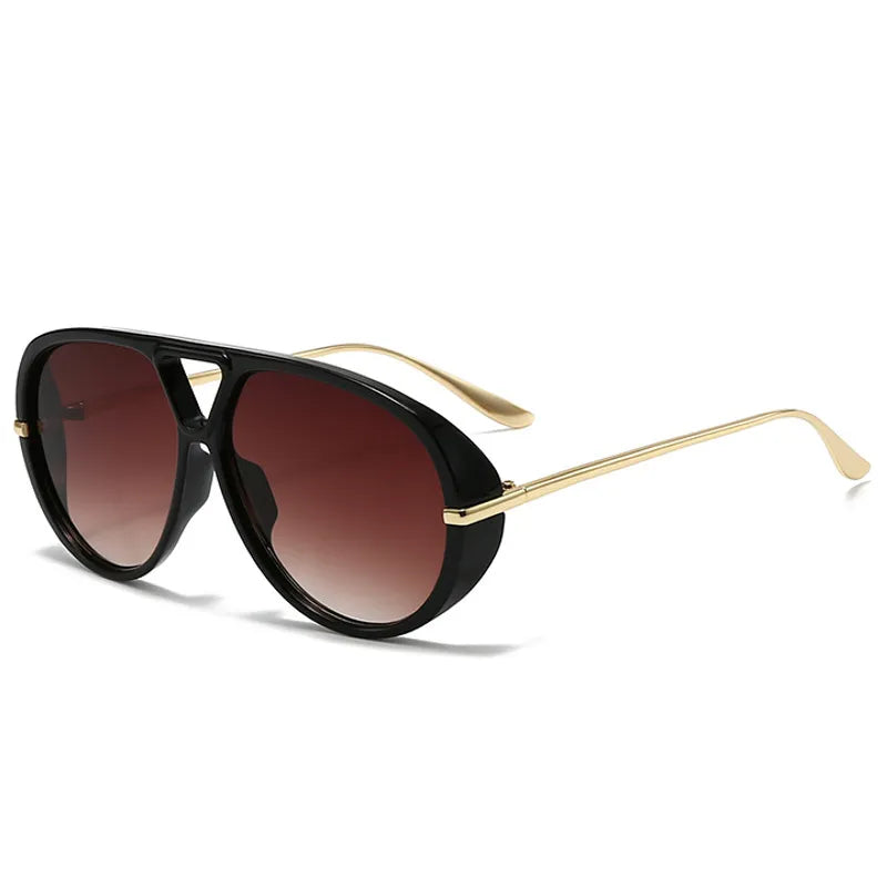 Aviator Yellow Lens Fashion Sunglasses
