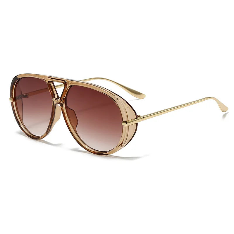 Aviator Yellow Lens Fashion Sunglasses