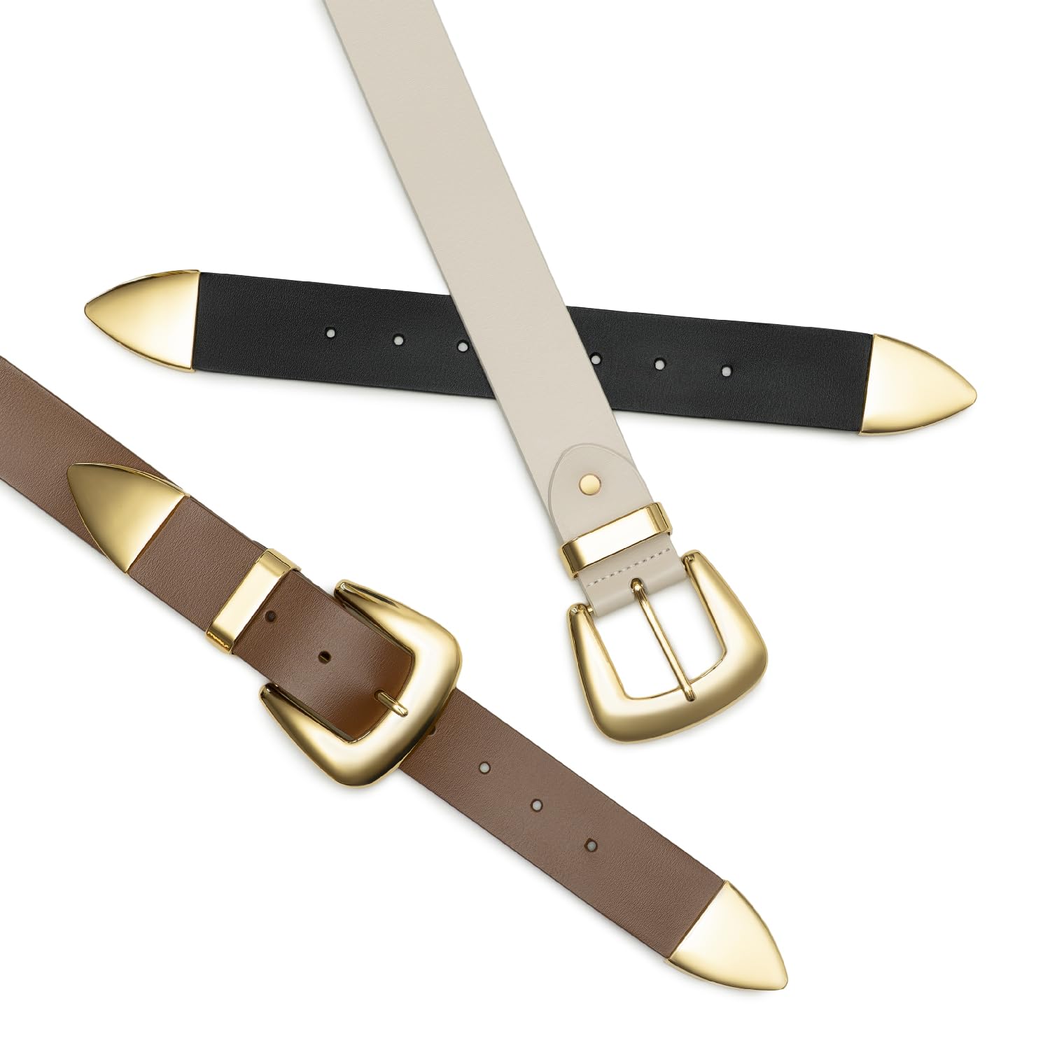 Double Buckle Western Belt – Women’s Fashion