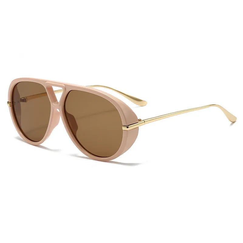 Aviator Yellow Lens Fashion Sunglasses