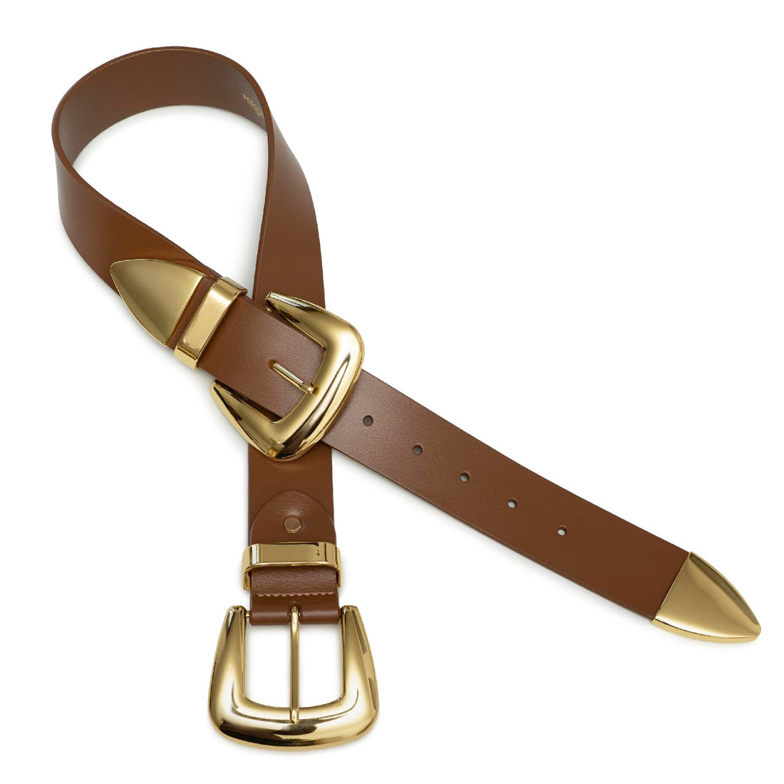 Double Buckle Western Belt – Women’s Fashion