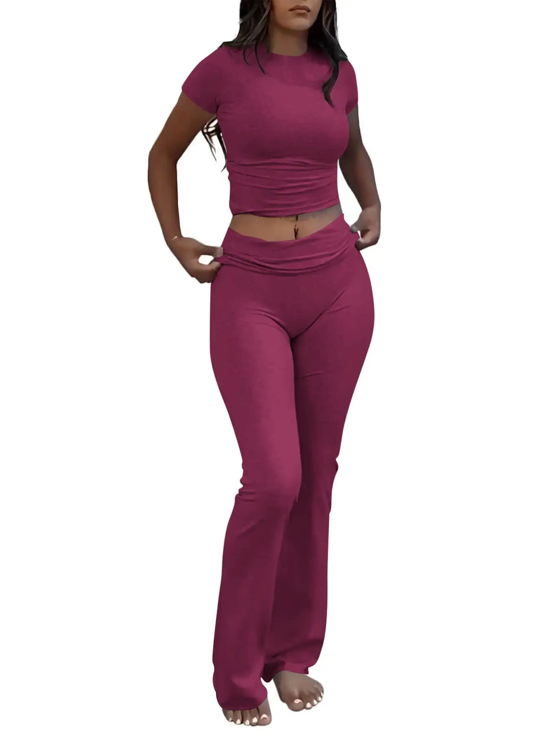 Women’s Casual Slim Fit Two-Piece Set