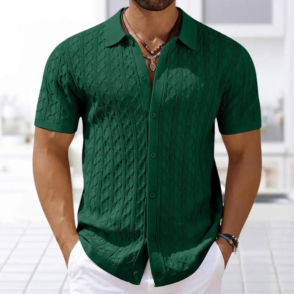 Men’s Summer Short-Sleeve Casual Shirt – Euro & US Style