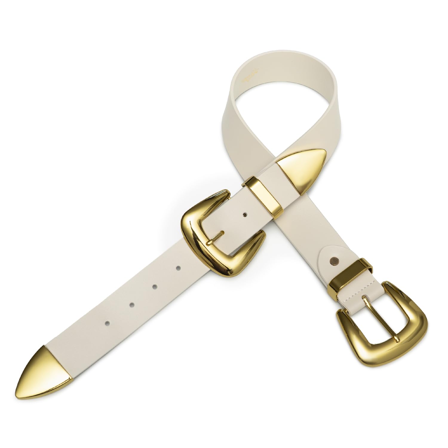 Double Buckle Western Belt – Women’s Fashion