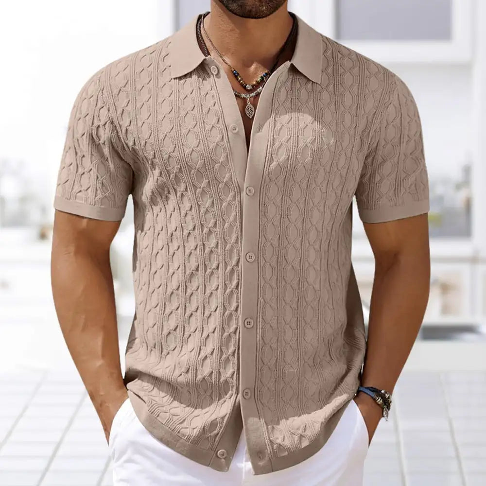 Men’s Summer Short-Sleeve Casual Shirt – Euro & US Style
