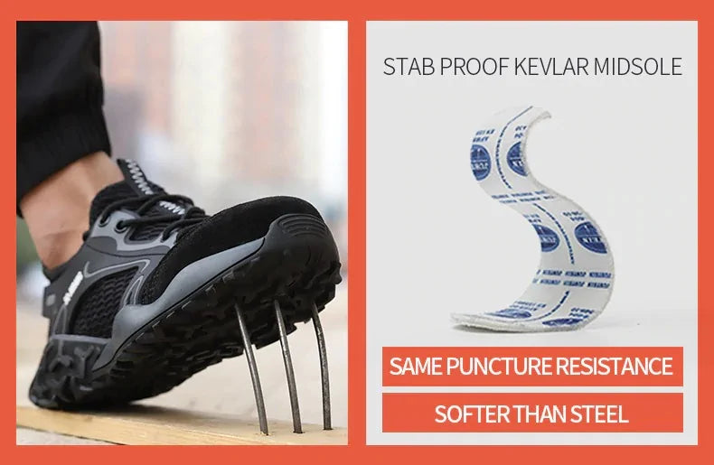 Breathable Anti-Collision Safety Shoes