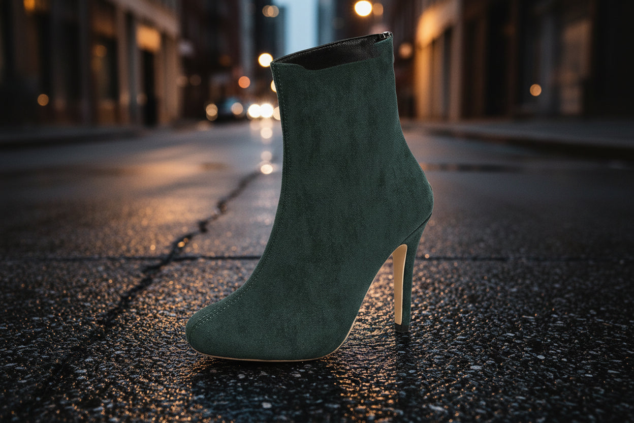 Women’s Suede High Heel Ankle Boots