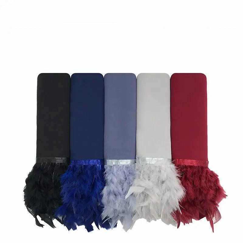Chiffon Feather Scarf – Hijab Style